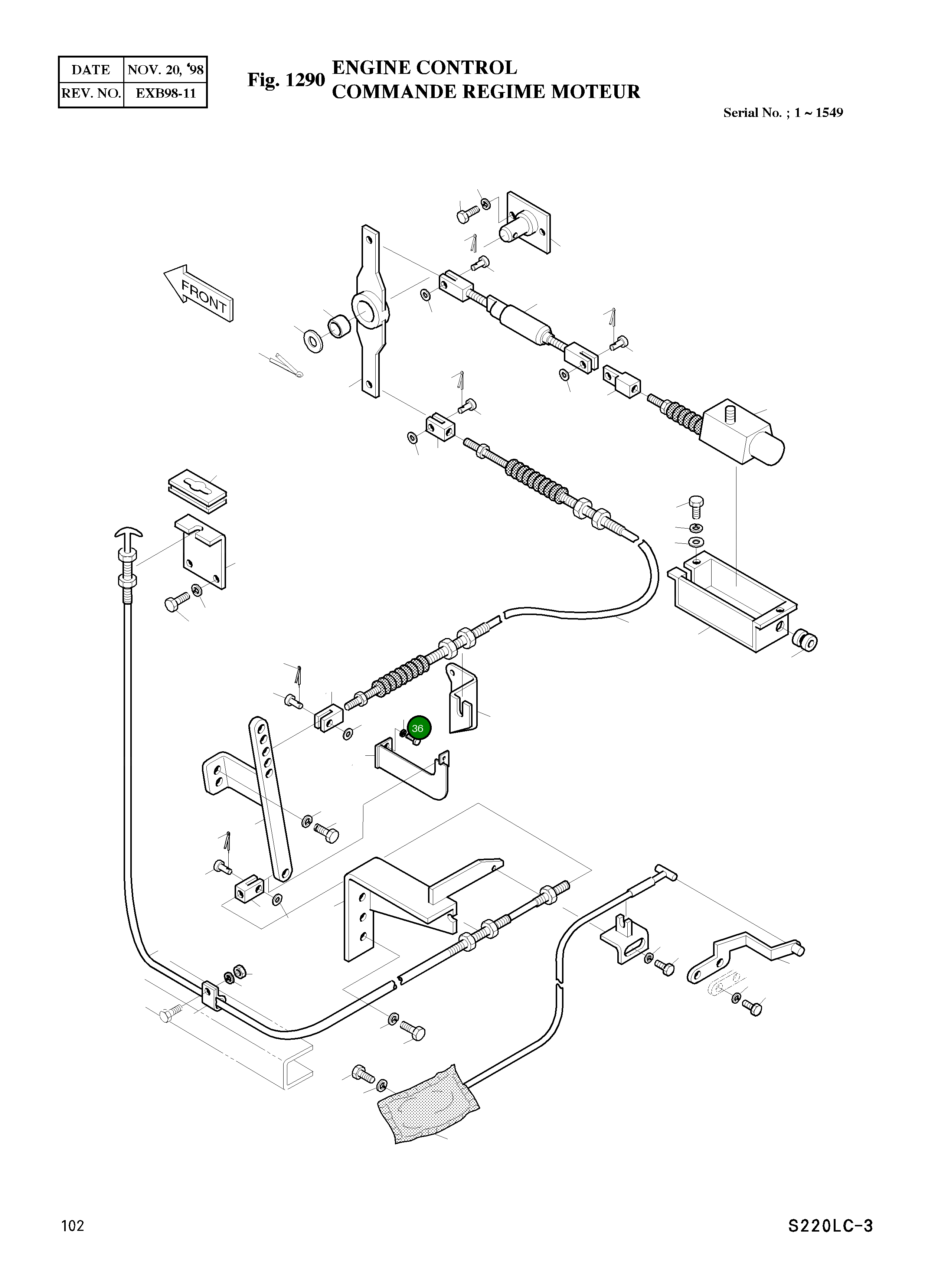 Болт M12X1.5X25 S0686151 Komatsu
