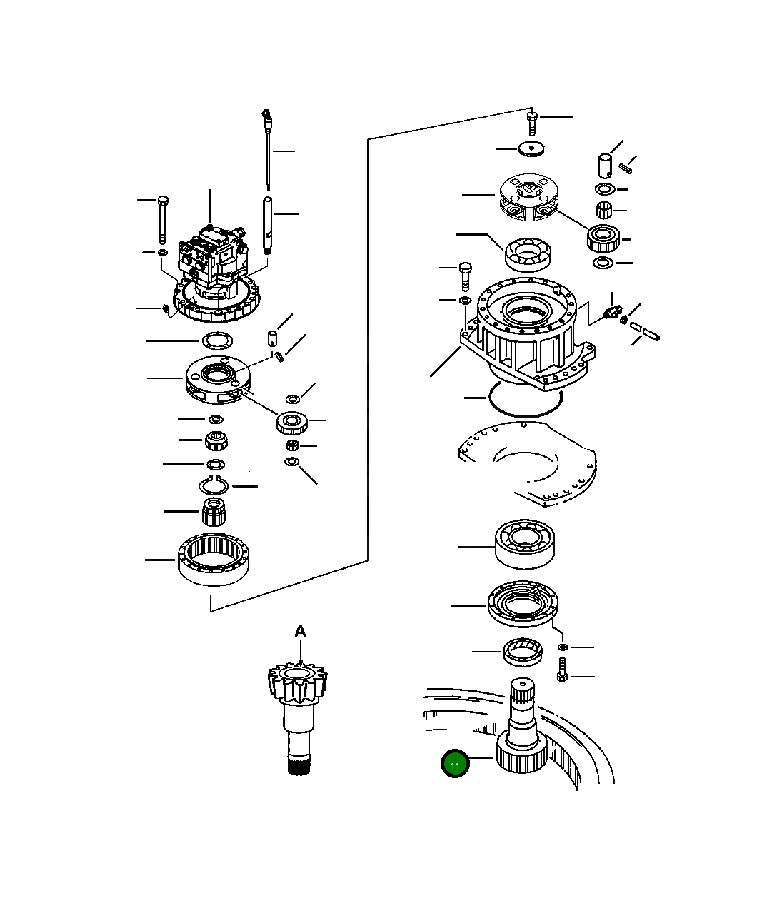 Вал 206-26-69110 Komatsu