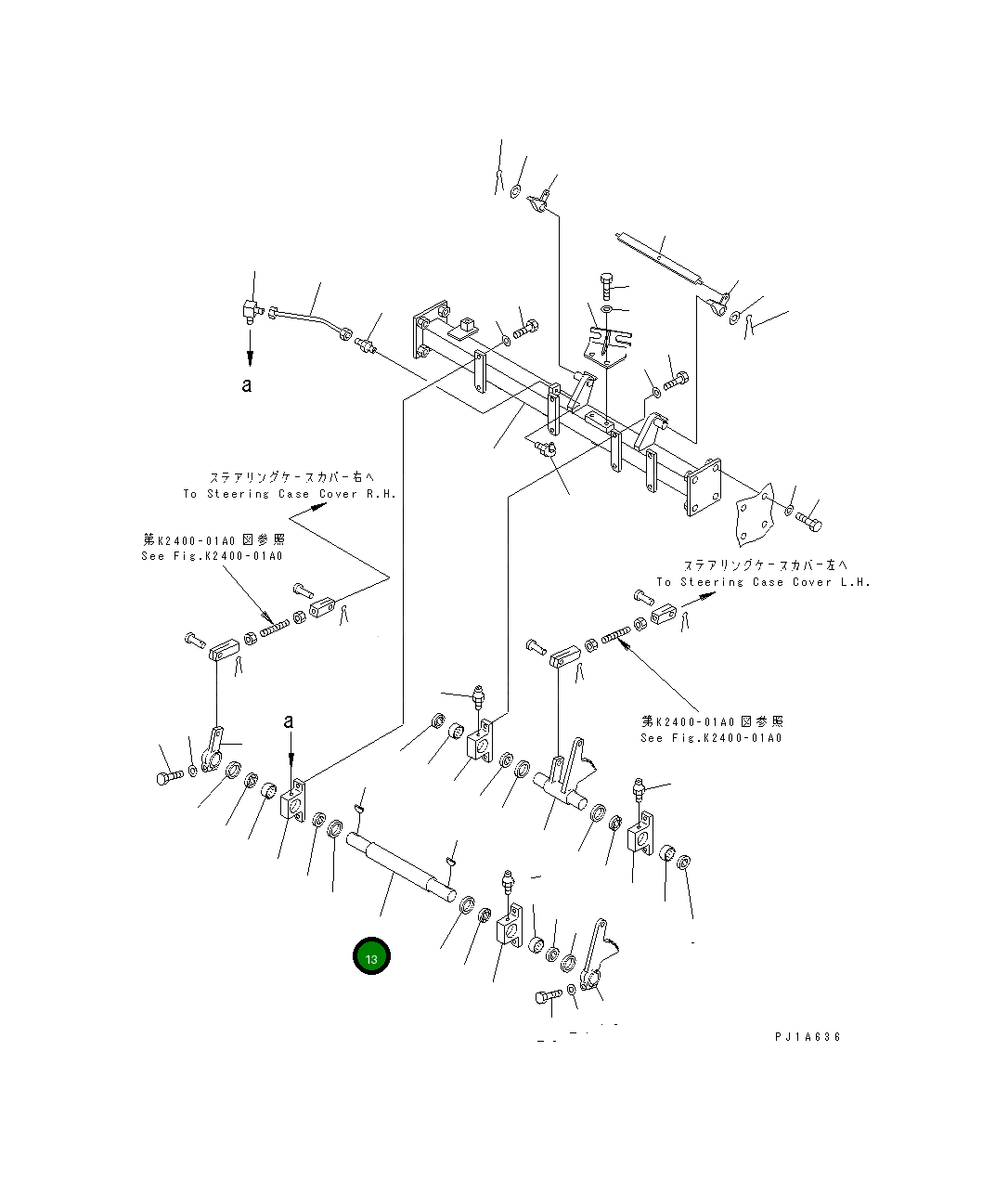 Вал 156-43-21150 Komatsu
