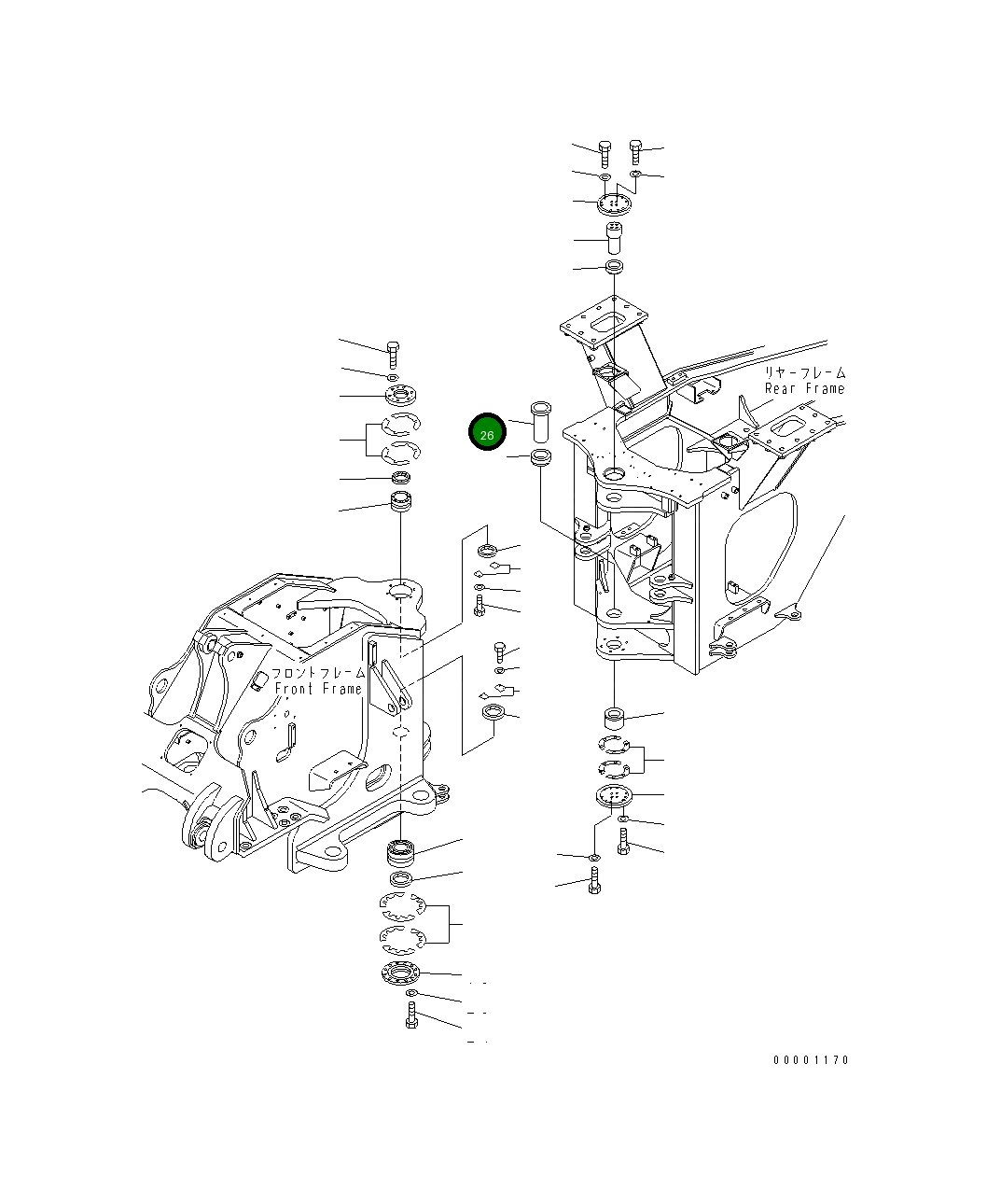 Вал 426-46-11411 Komatsu