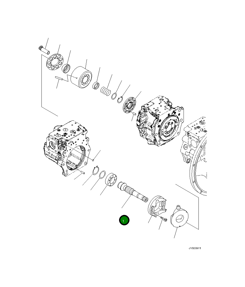 Вал 708-2G-12650 Komatsu