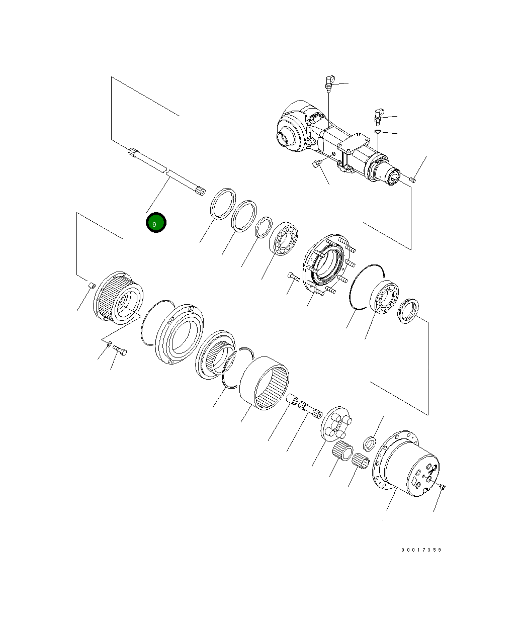 Вал 20K-22-31820 Komatsu