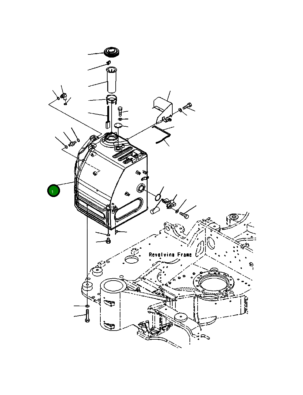 Бак 22P-04-11310 Komatsu