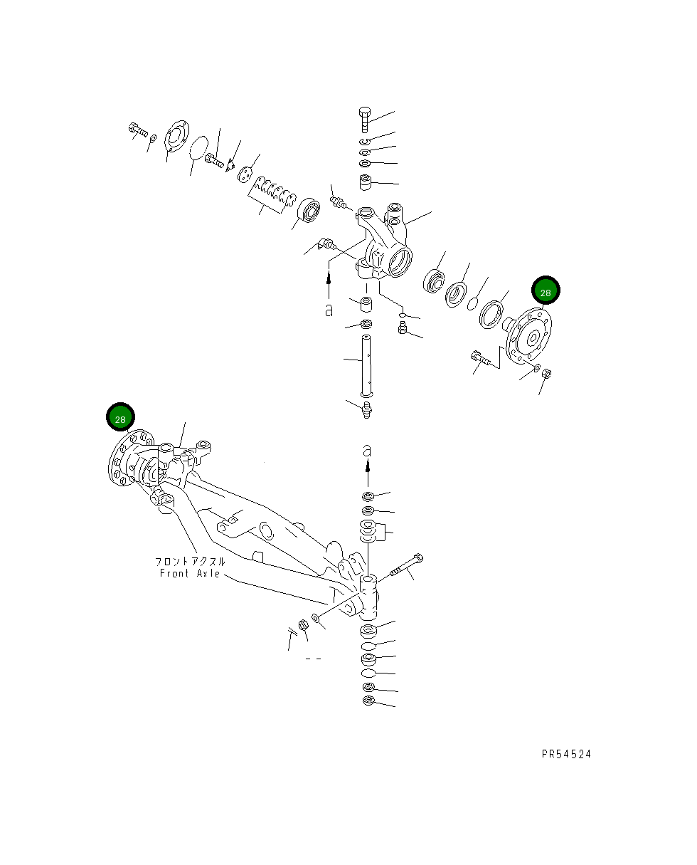 Вал 235-27-11130 Komatsu