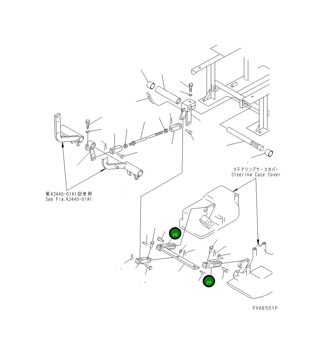 Вилка 113-43-41430 Komatsu
