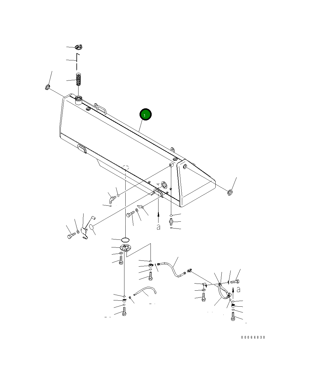 Бак 198-04-65124 Komatsu