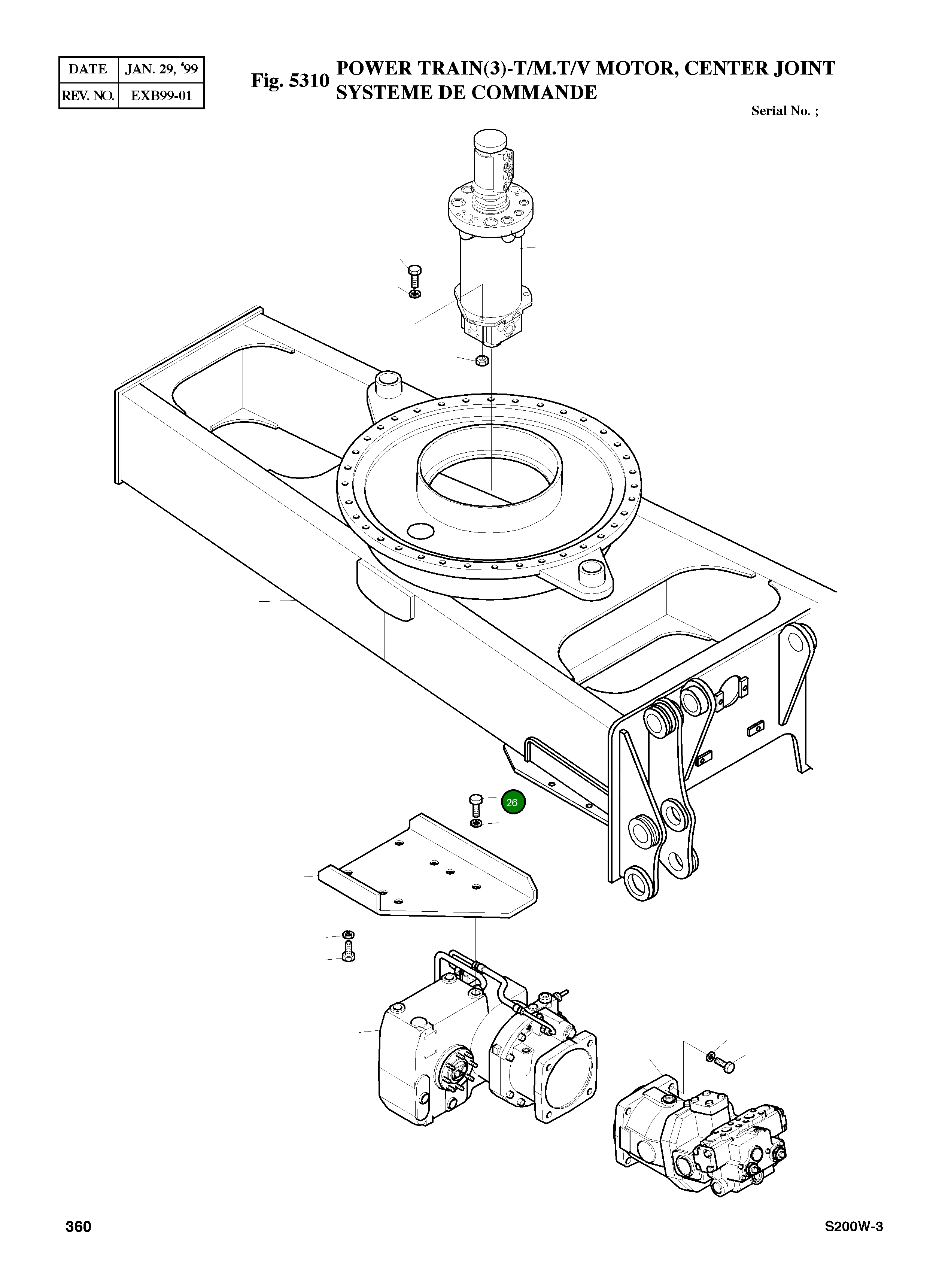 Болт M20X2.5X45 S0527561 Komatsu
