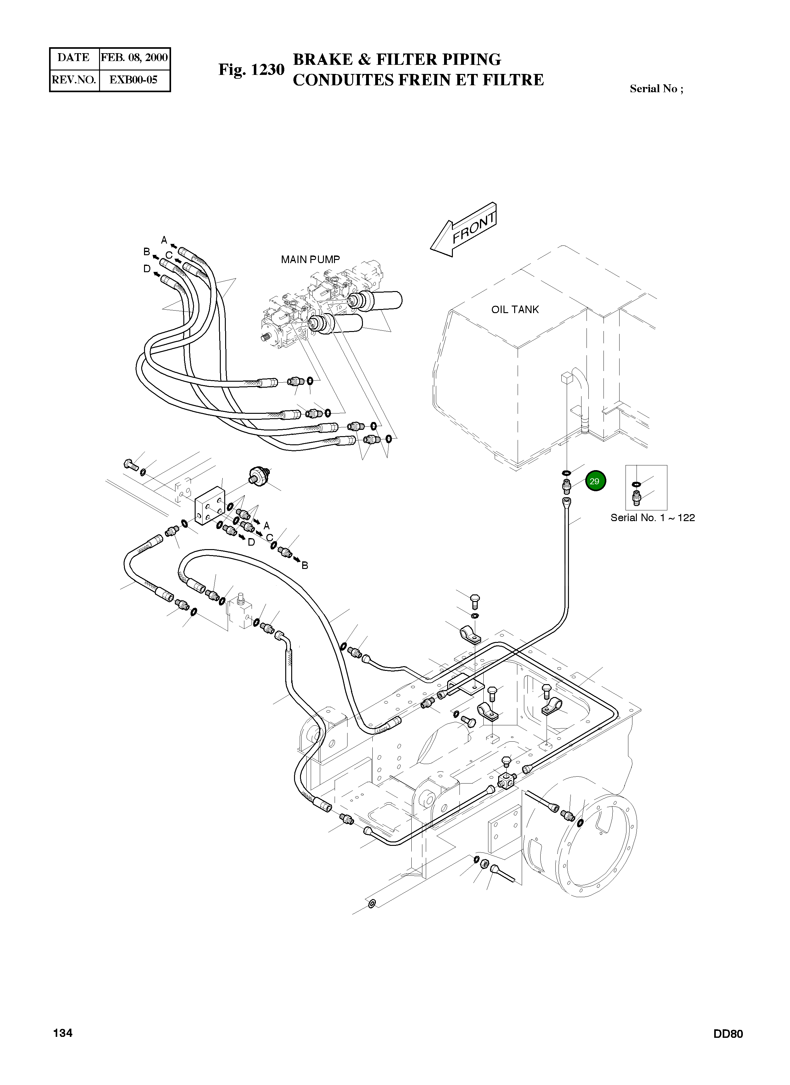 Адаптер PF1/4 2181-1916D4 Komatsu