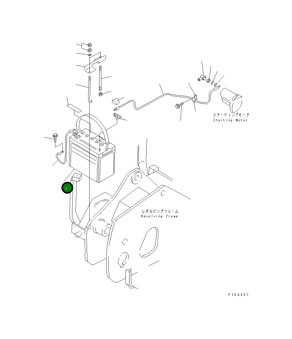 Аккумулятор 22K-06-18111 Komatsu