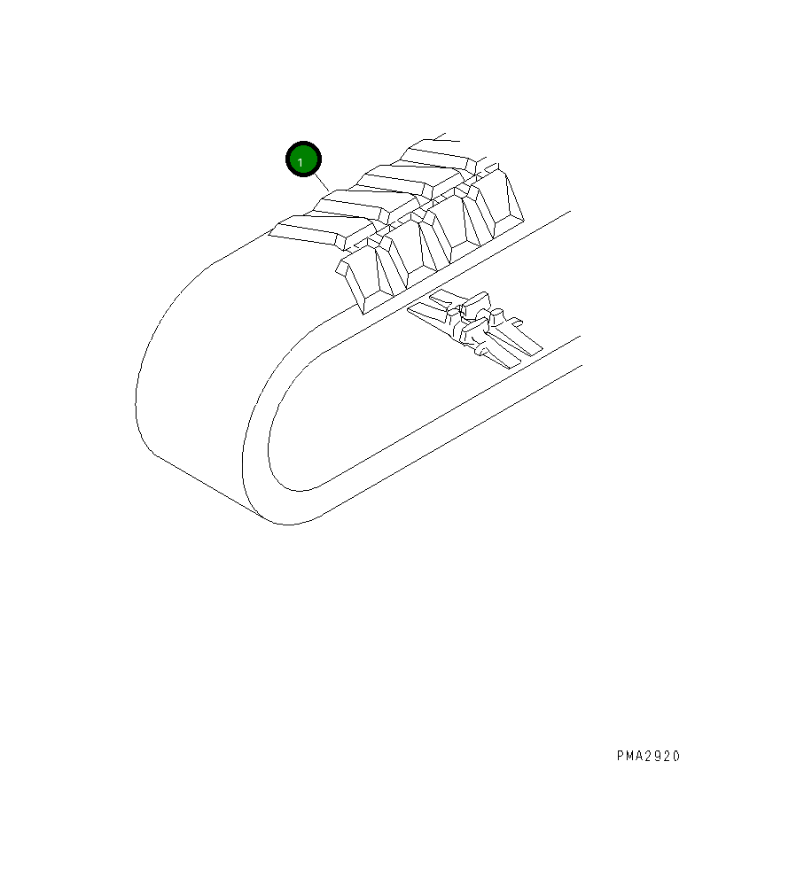 Башмак 203-32-5R110 Komatsu