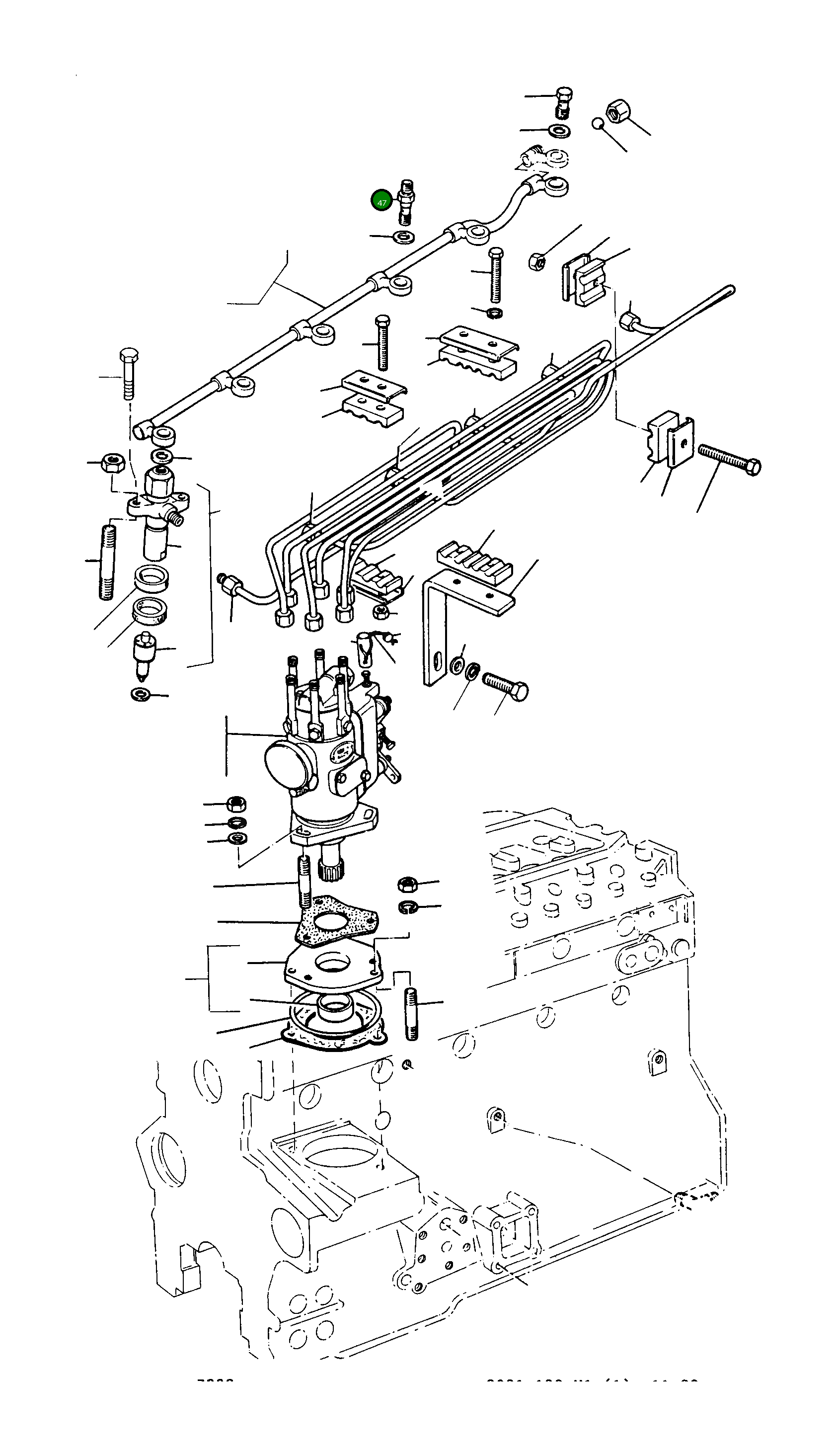 Болт-банджо 4908853M1 Komatsu