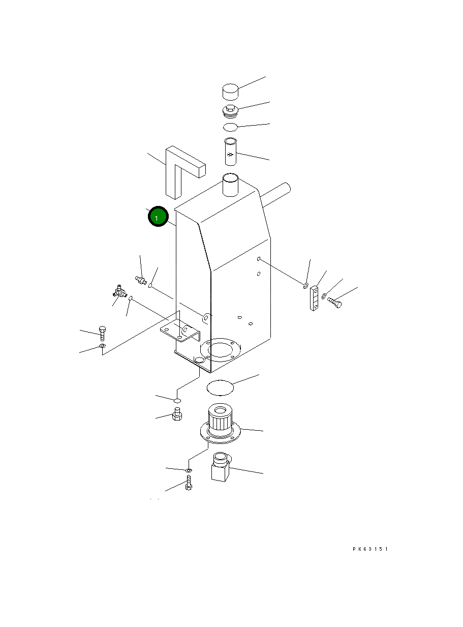 Бак 20M-60-81114 Komatsu