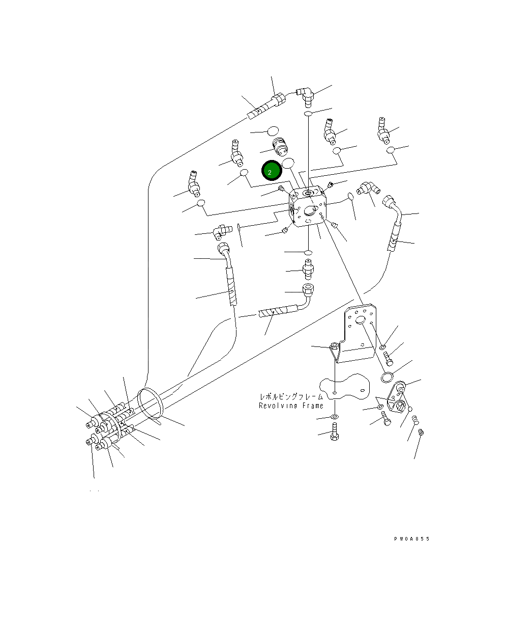 Вал 22F-62-13450 Komatsu
