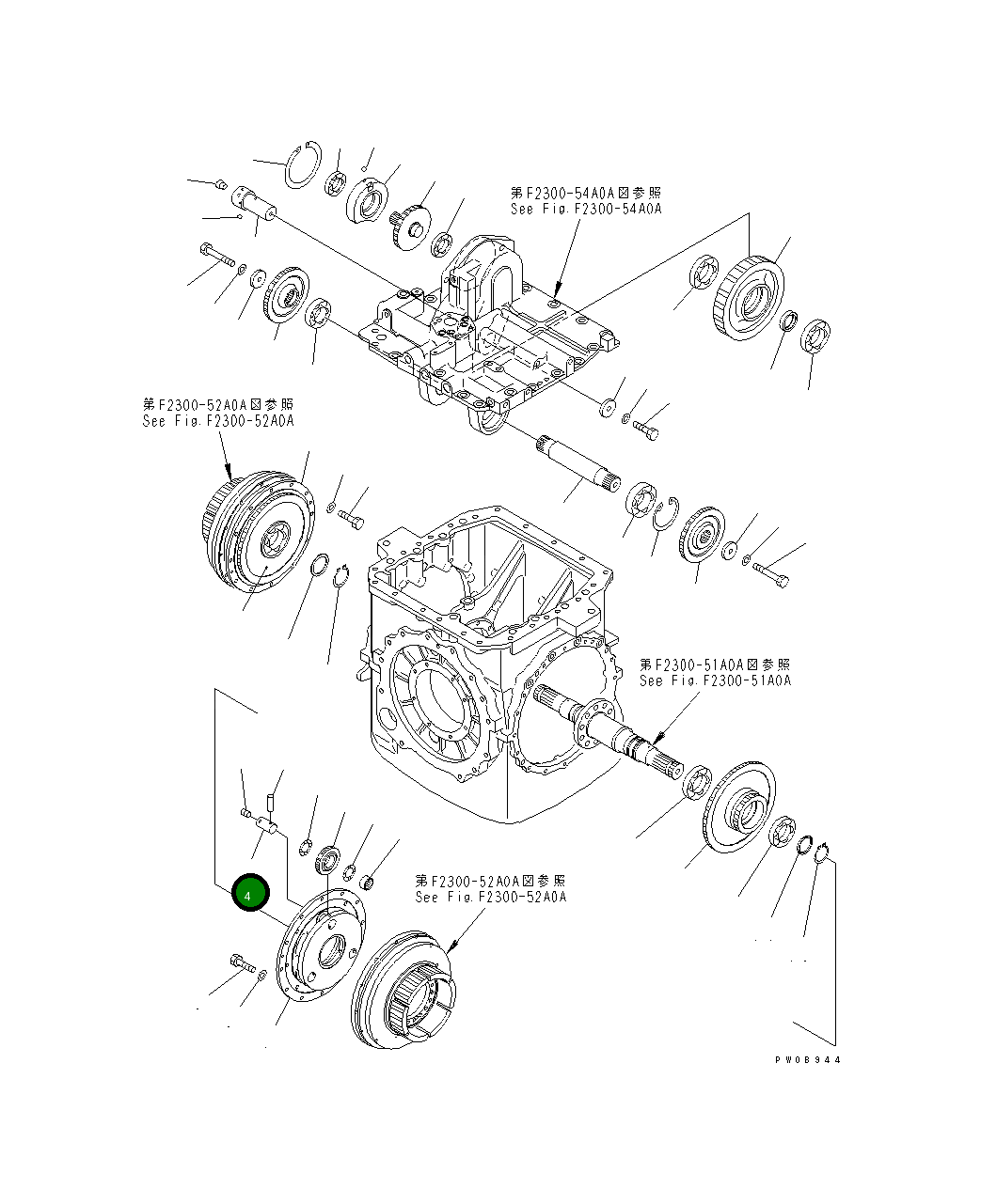 Вал 14Y-22-22280 Komatsu