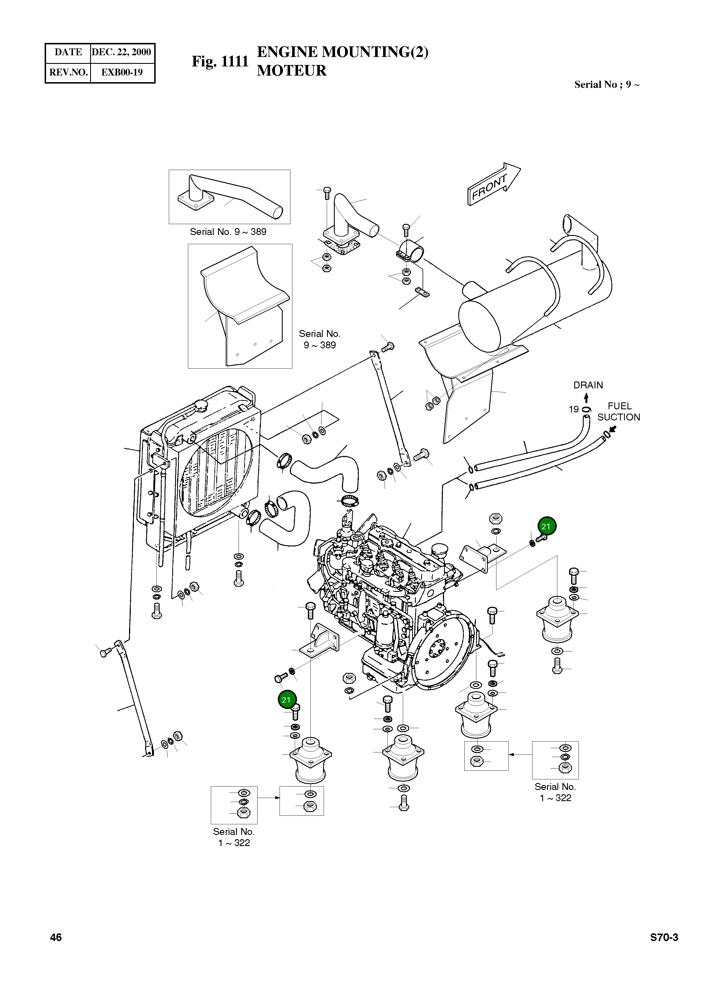 Болт M10X1.25X30 S0712253 Komatsu