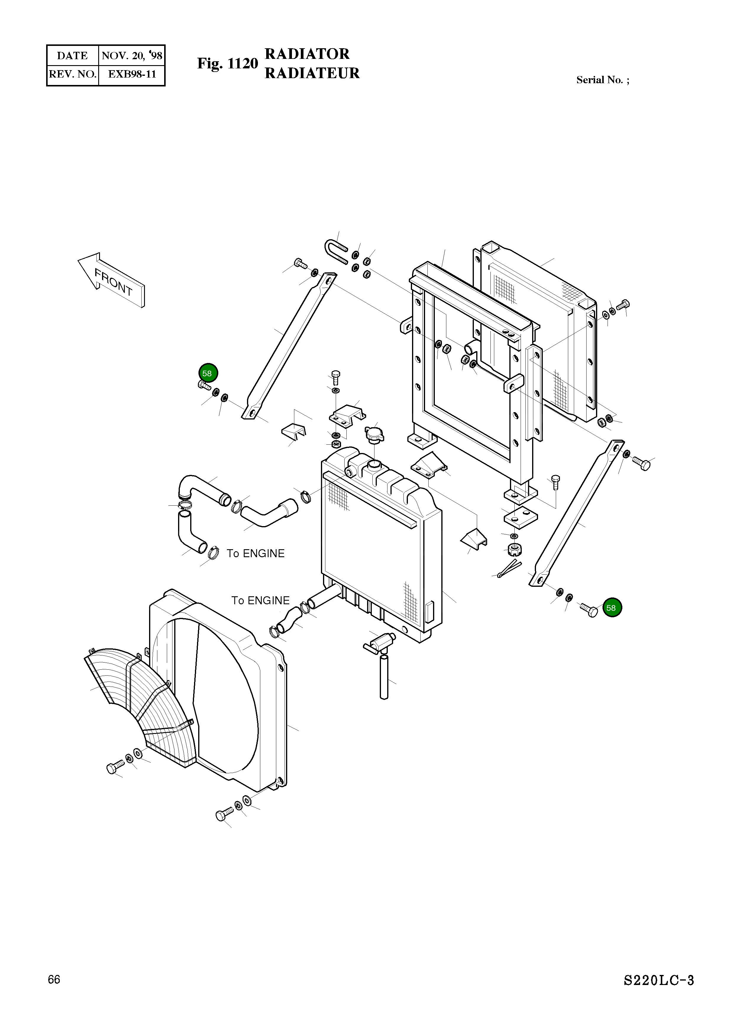 Болт M16X2.0X30 S0521151 Komatsu