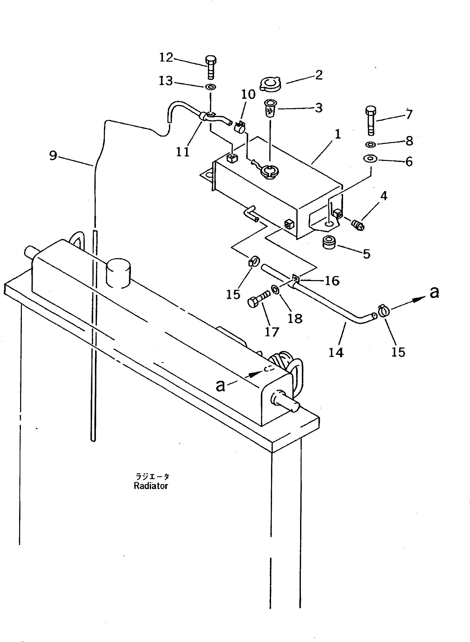 Бак 17M-03-22120 Komatsu
