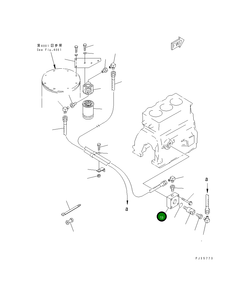 Адаптер 6204-51-5810 Komatsu