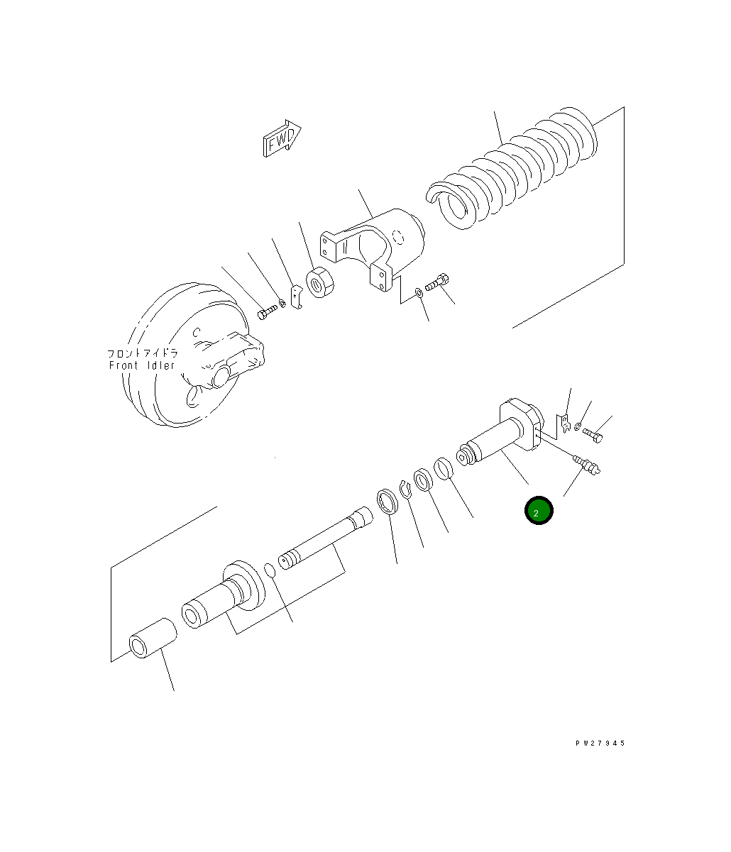 Вал 207-30-54120 Komatsu
