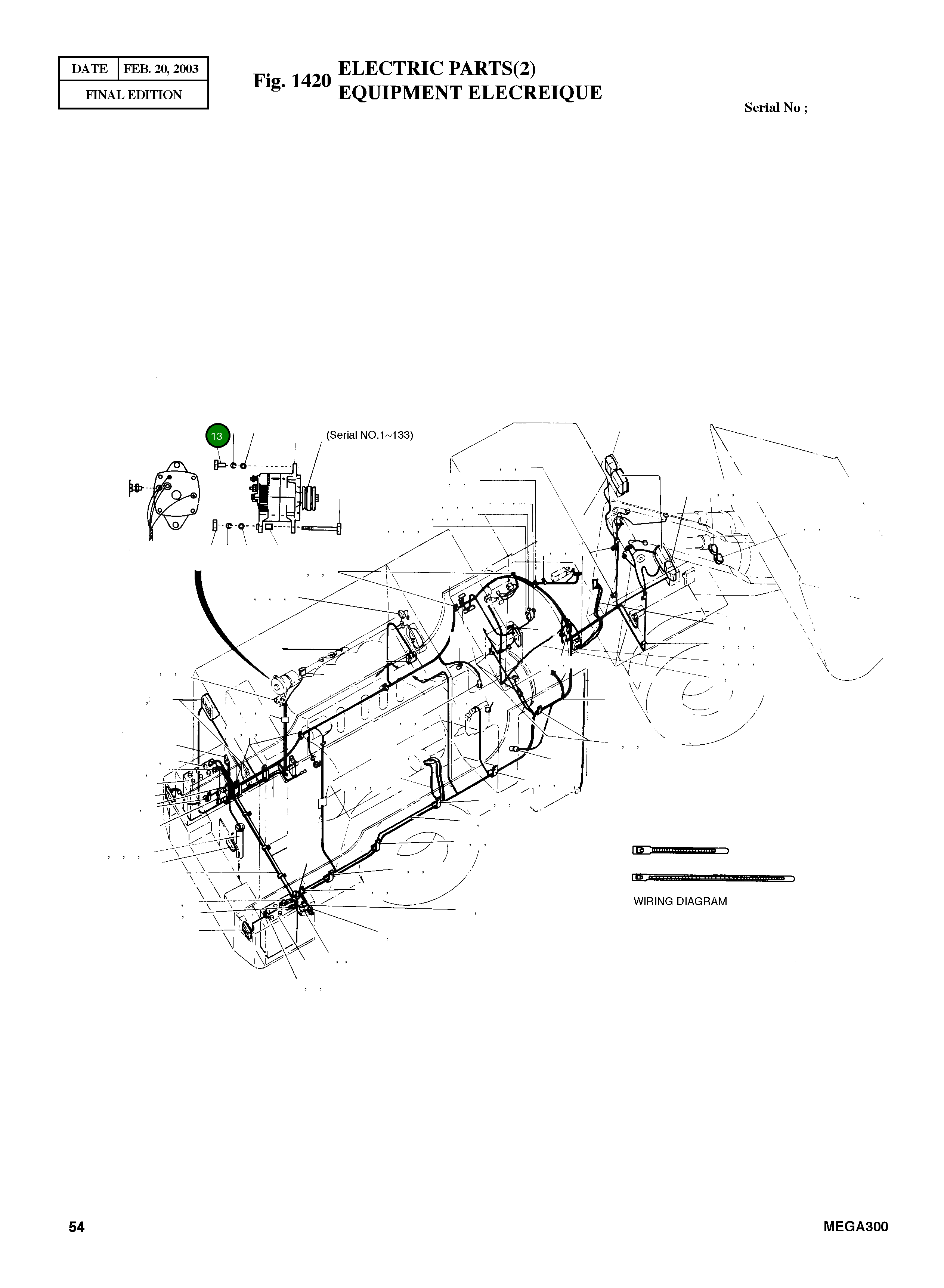 Болт M12X1.25X35 2120-1356 Komatsu