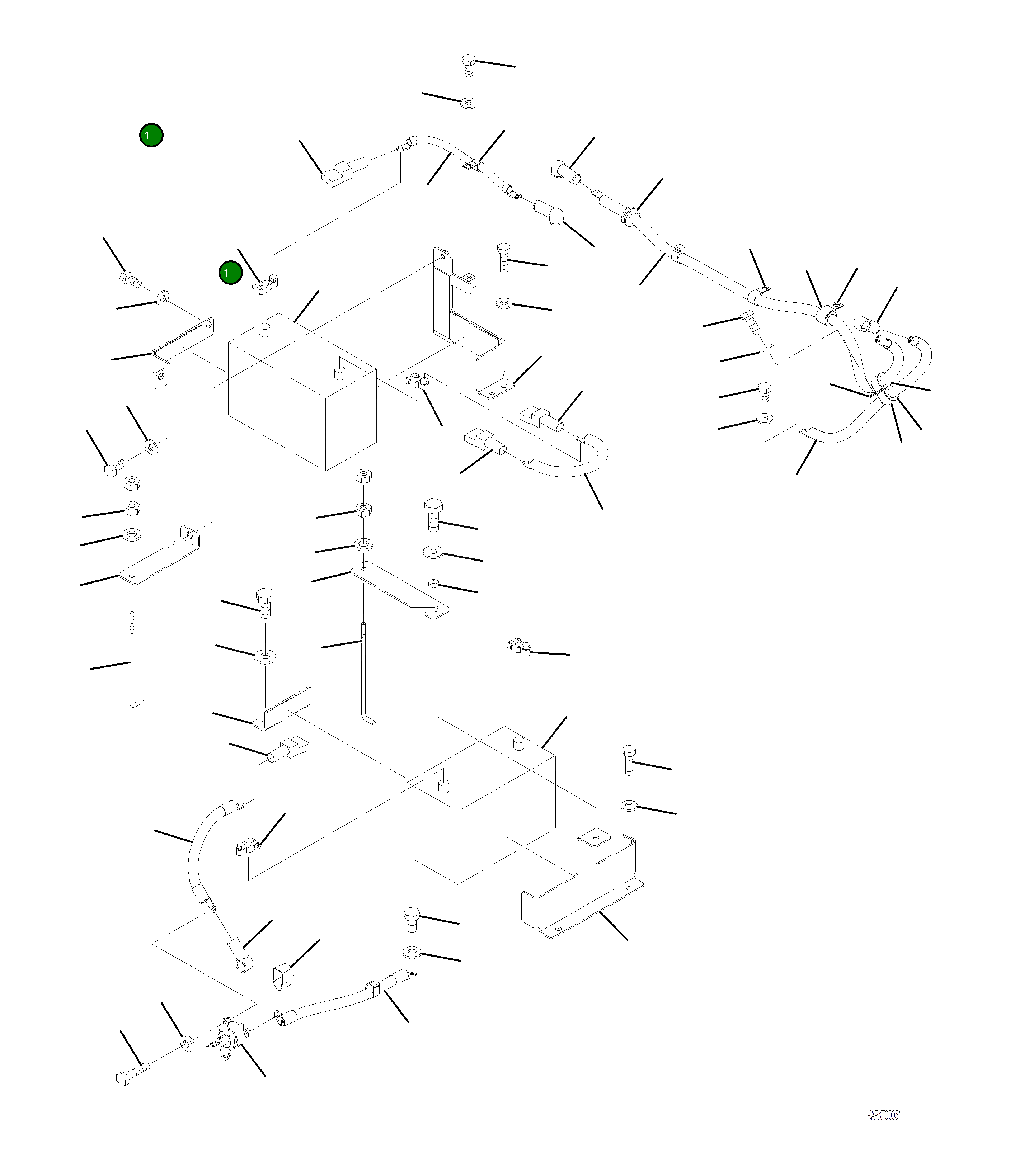 Аккумулятор 4A1-06-22940 Komatsu