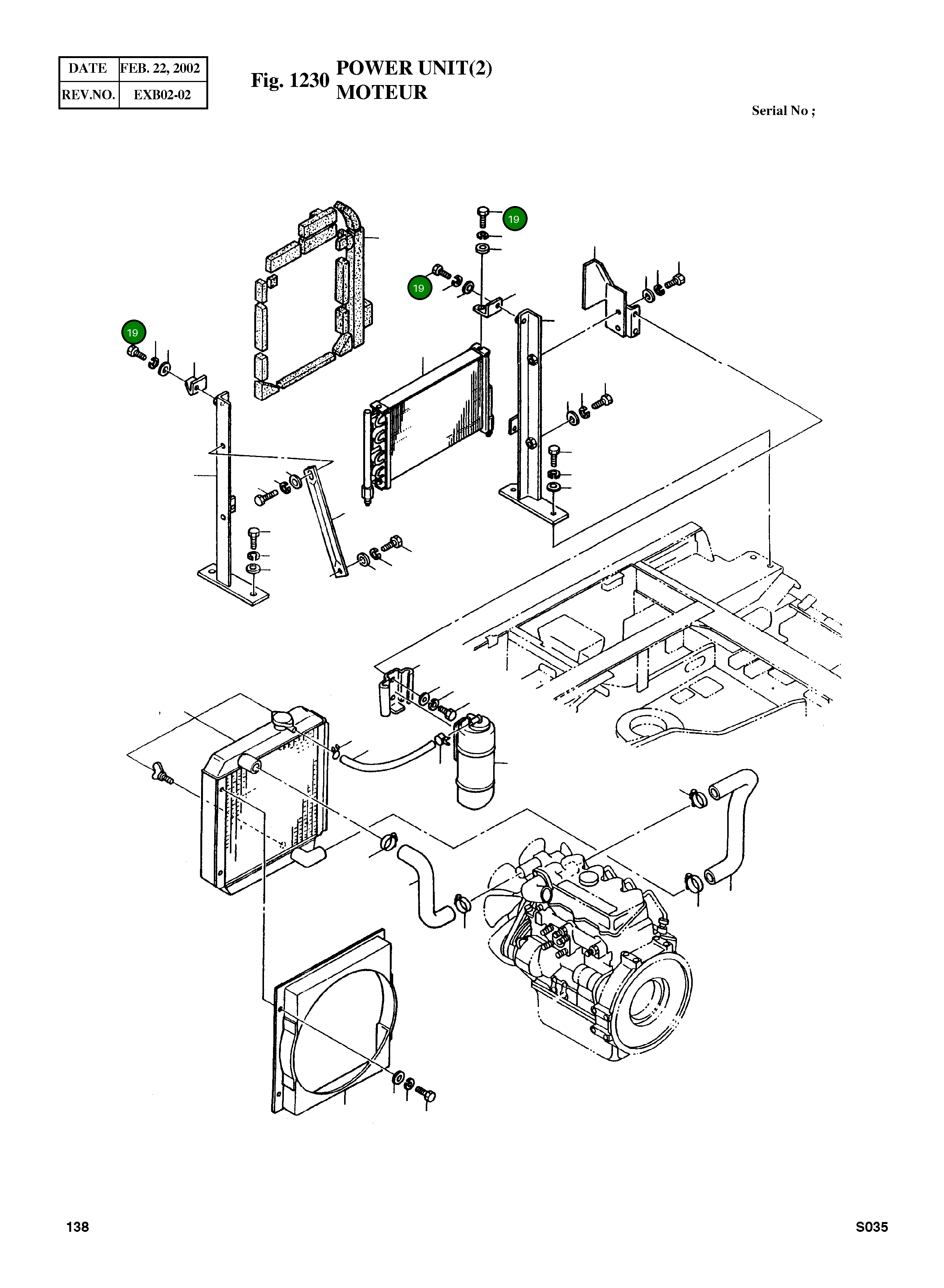 Болт M8X1.25X20 41121-01051 Komatsu