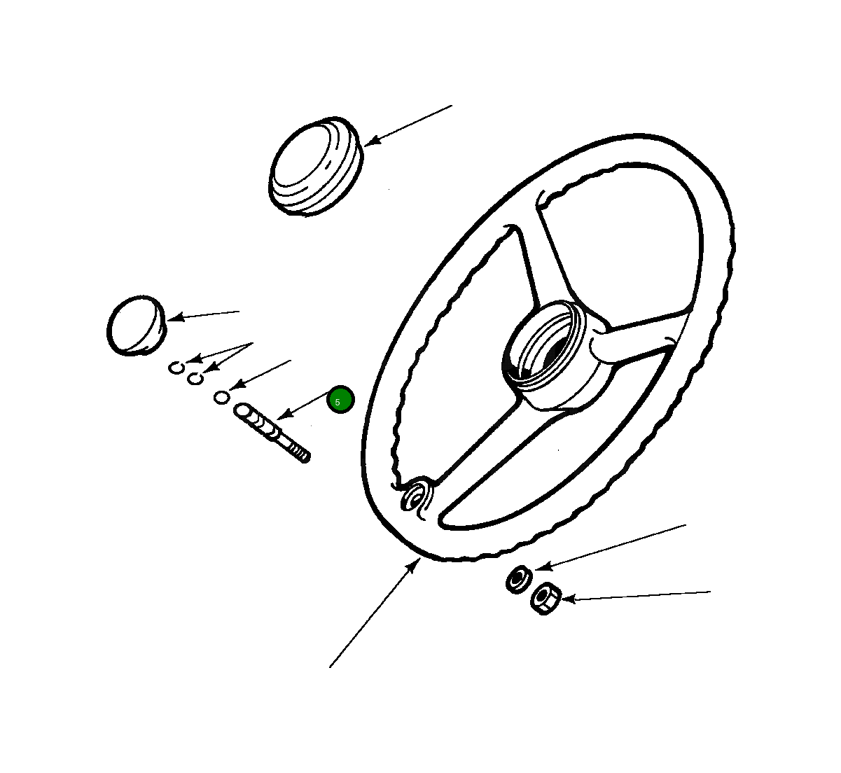 Вал LA 0 386 Komatsu