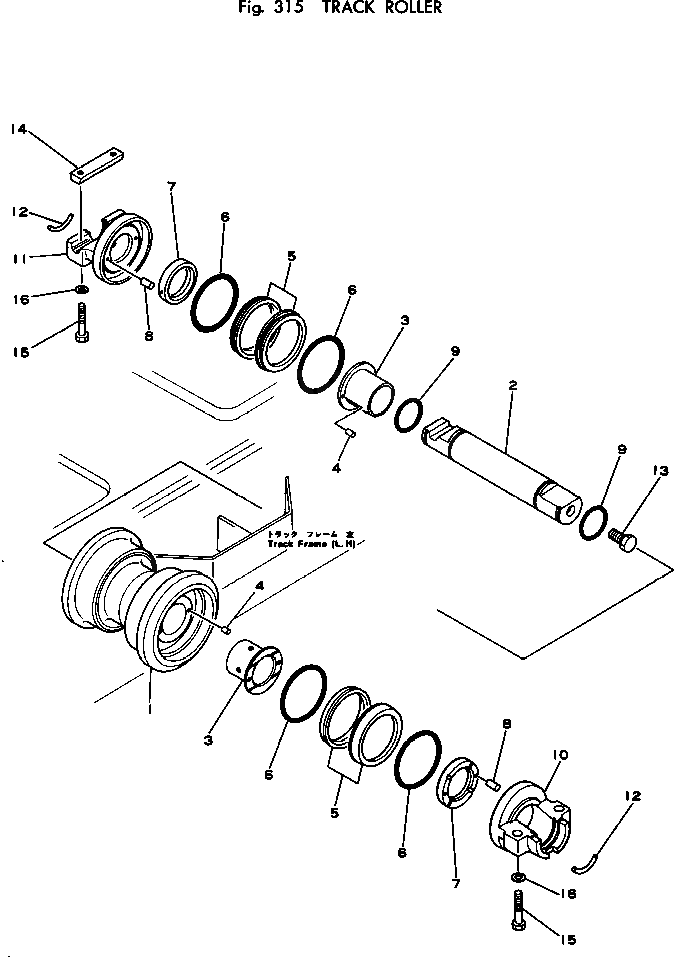 Вал 205-30-56121 Komatsu