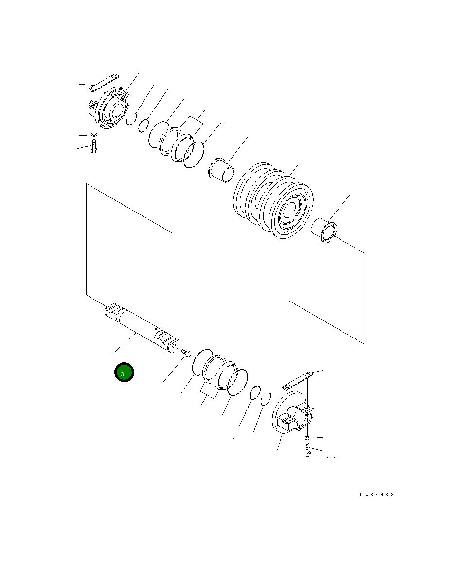 Вал 131-30-36131 Komatsu
