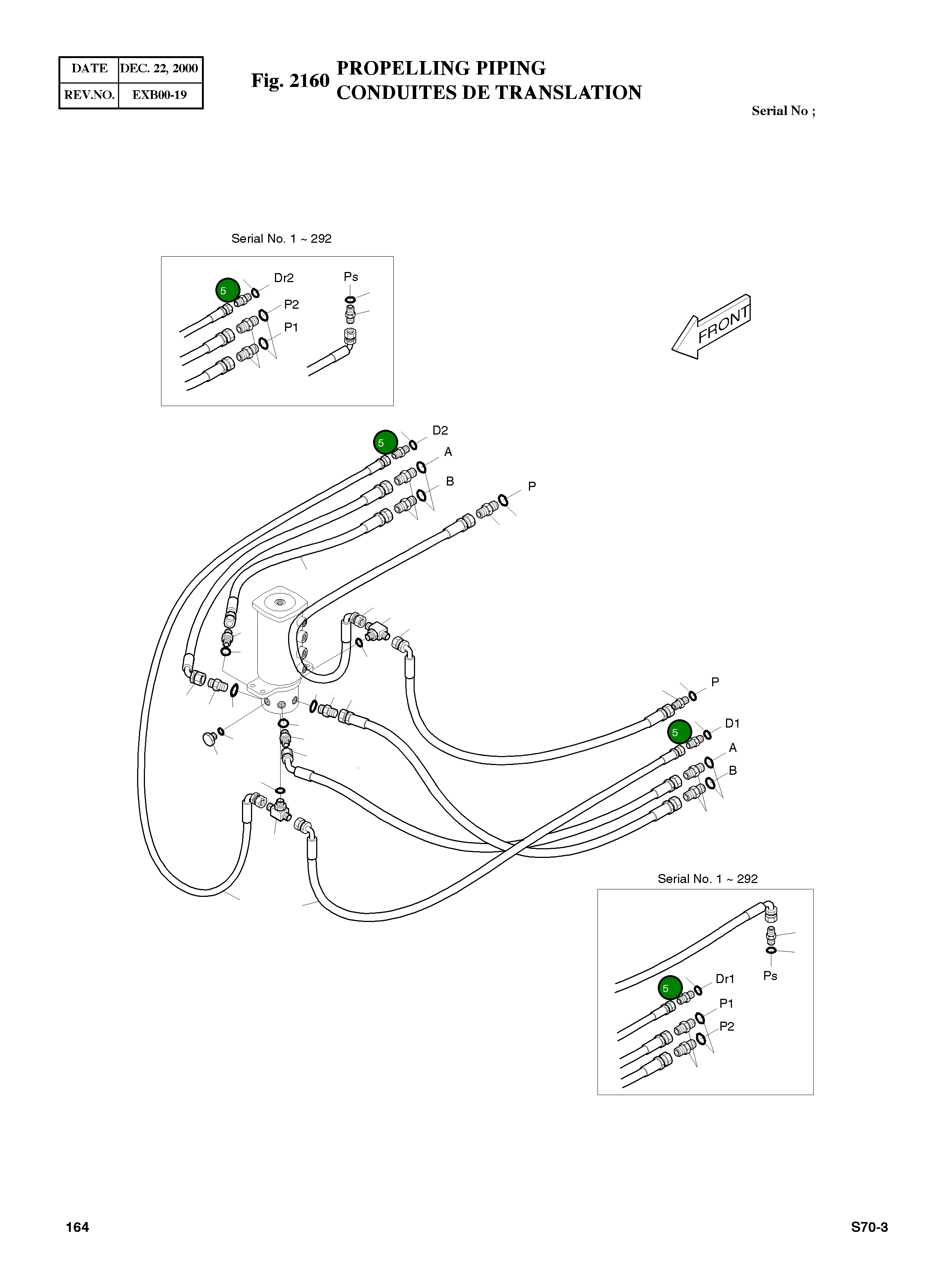 Адаптер PFO3/8 PF3/8 2181-1126D7 Komatsu