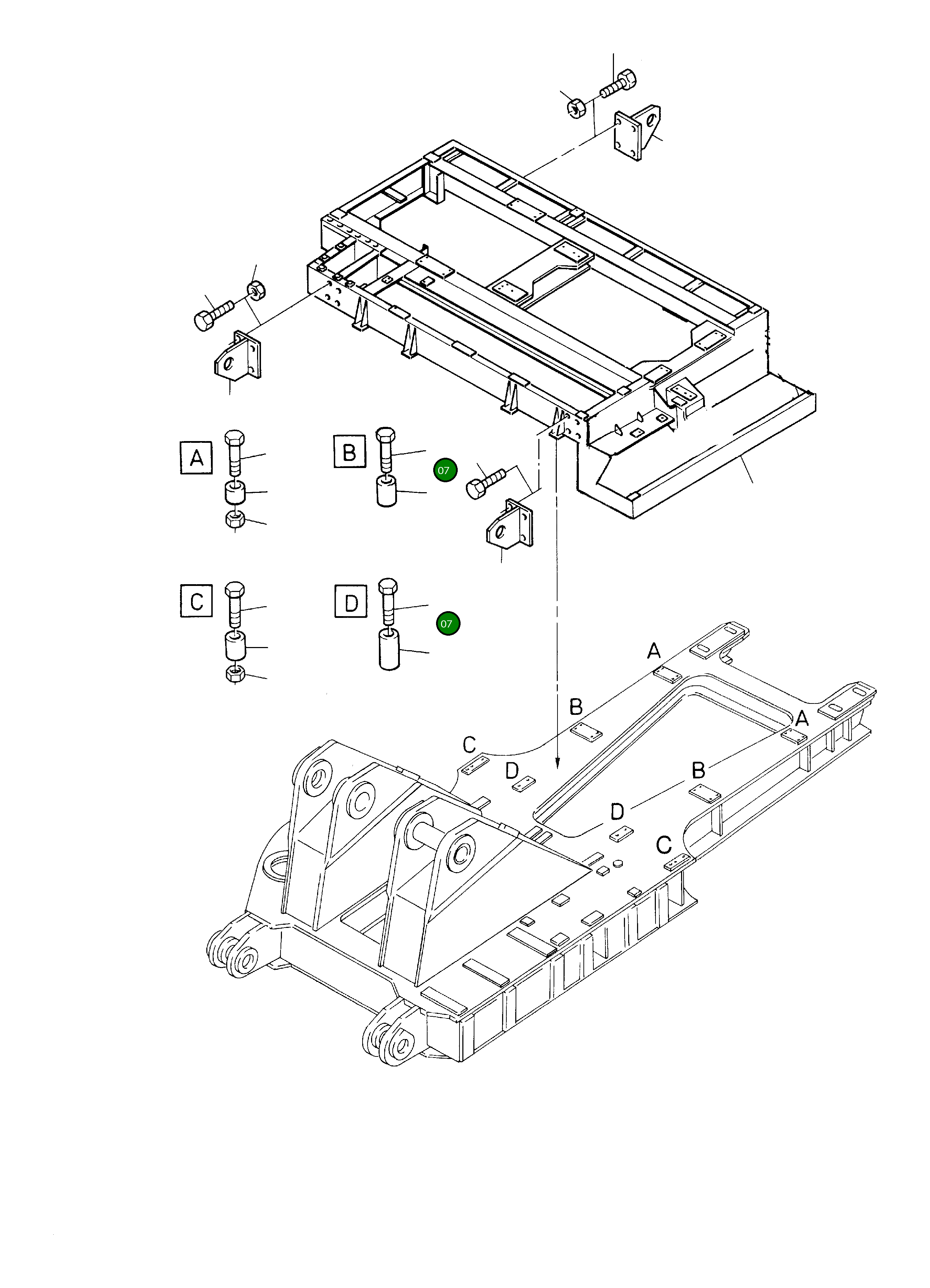 Болт 175 lg 507 024 98 Komatsu