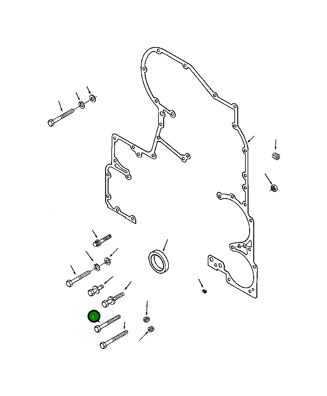Болт - 3/8-16 X 3 1/2 1237 993 H1 Komatsu