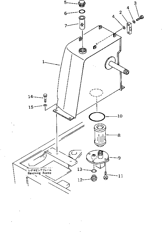 Бак 20M-60-71111 Komatsu
