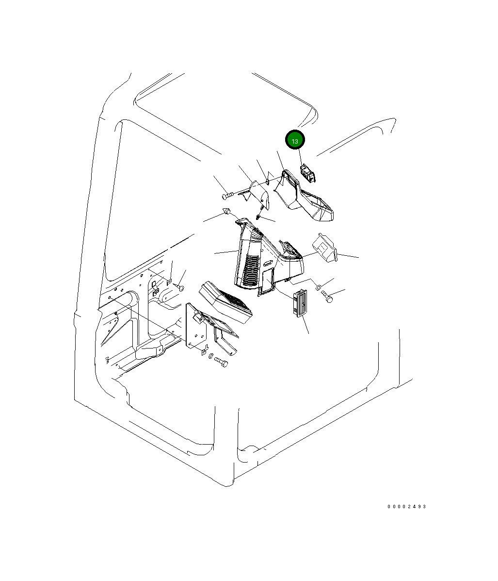 Вентиляция 20K-54-31470 Komatsu