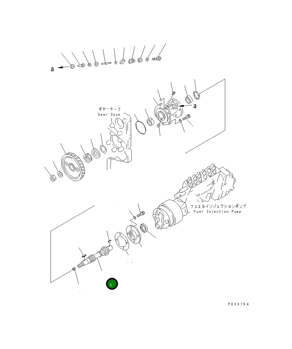 Вал 6162-73-3730 Komatsu