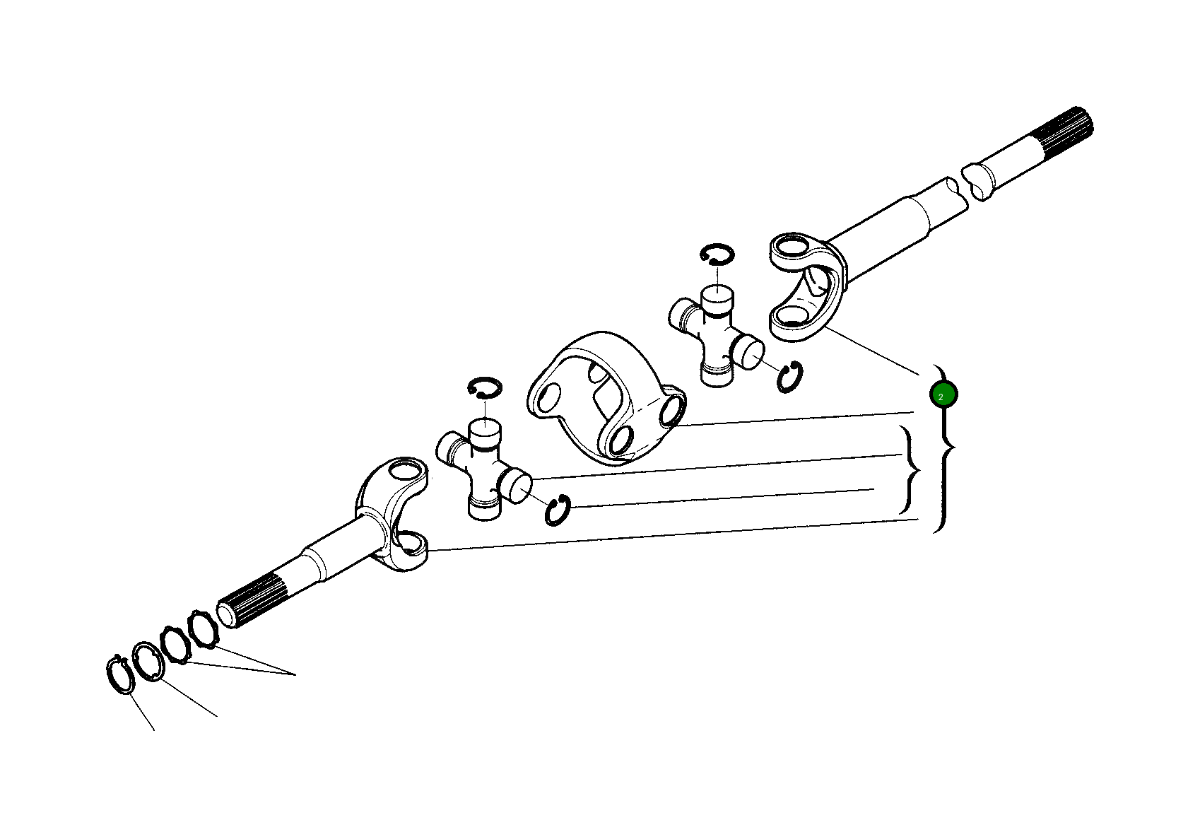 Вилка CA0046332 Komatsu