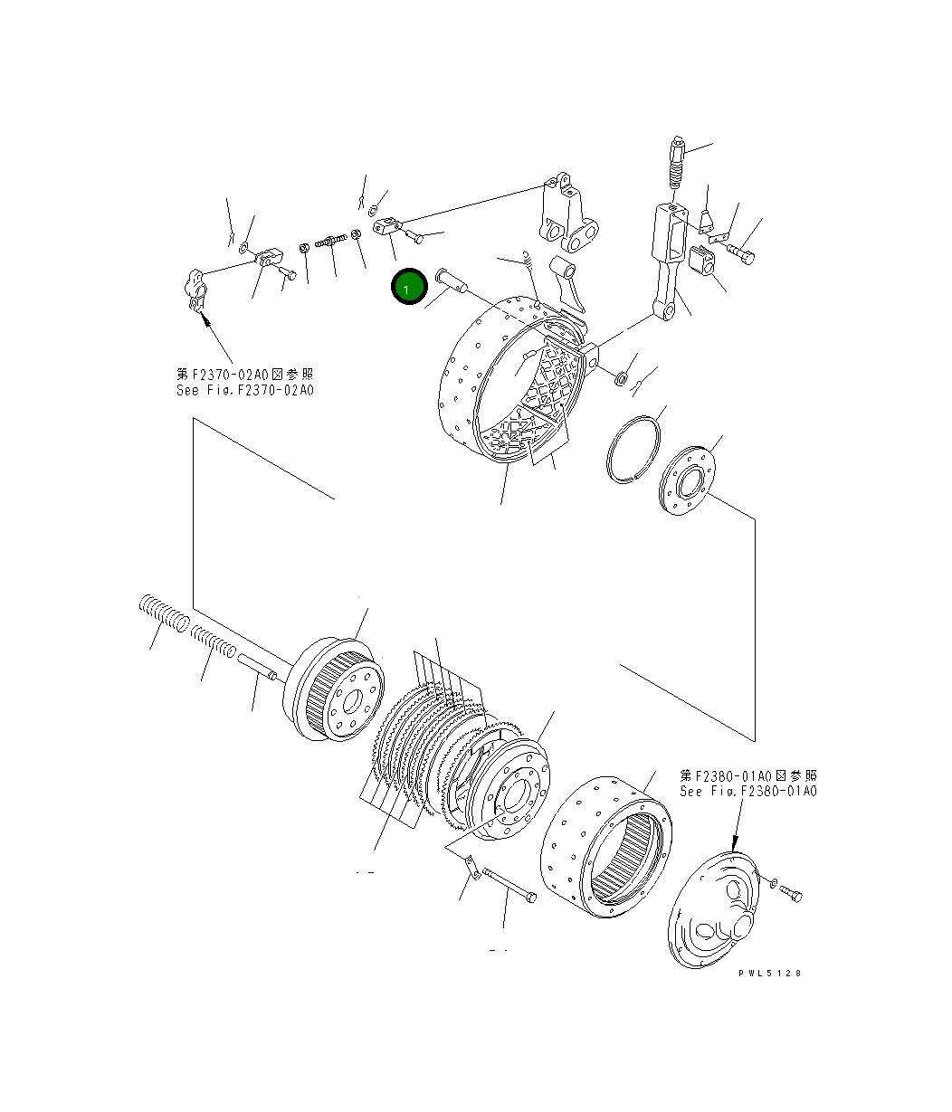 Вилка 154-33-22360 Komatsu