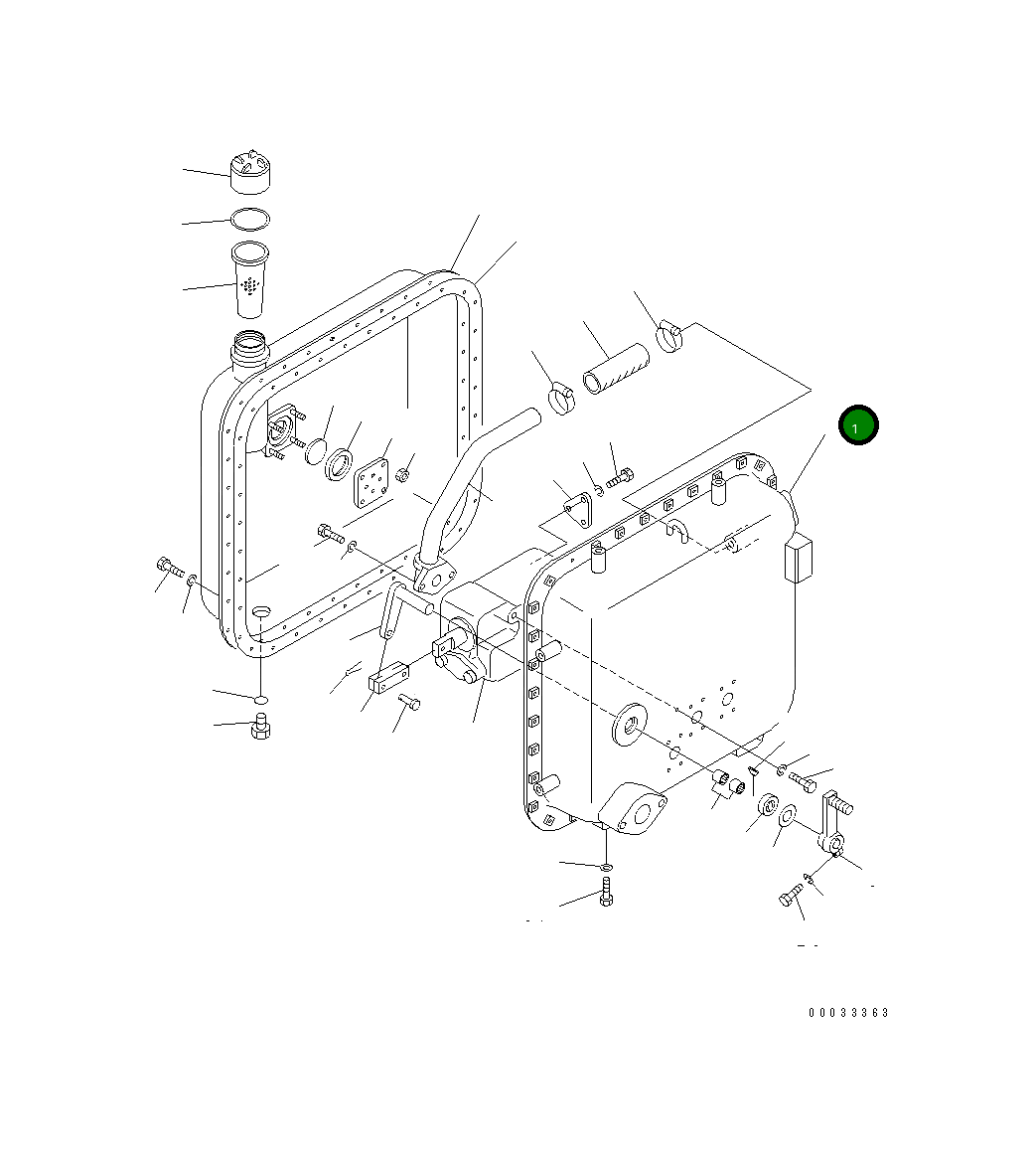 Бак 112-60-14113 Komatsu