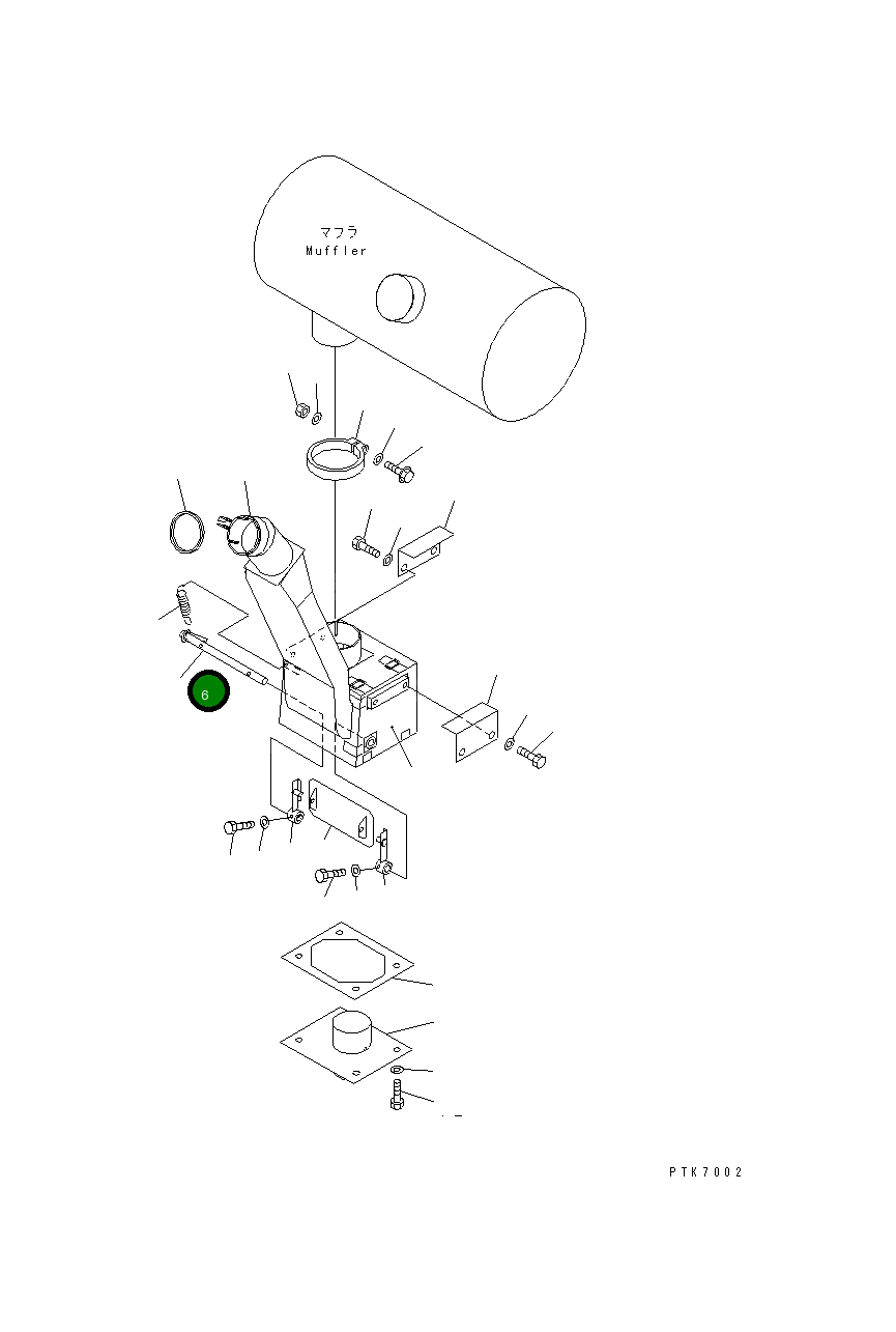 Вал 21J-01-11660 Komatsu