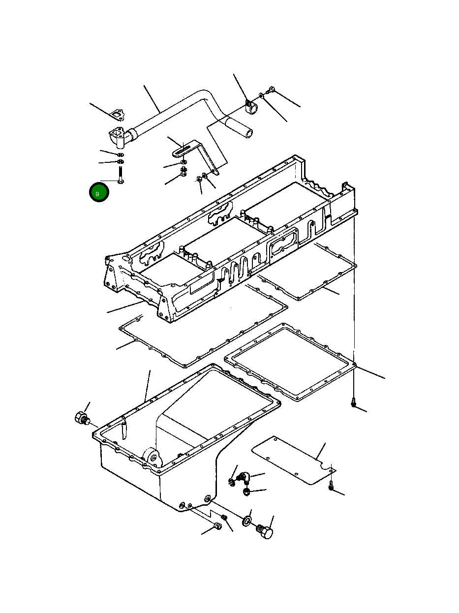 Болт (7/16 - 14x4 1/2 INCH) 1238 279 H1 Komatsu