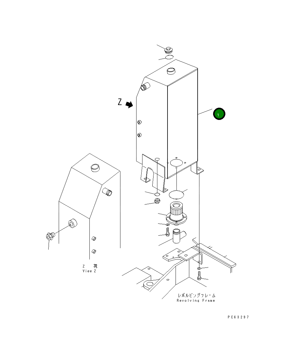 Бак 20N-60-82113 Komatsu