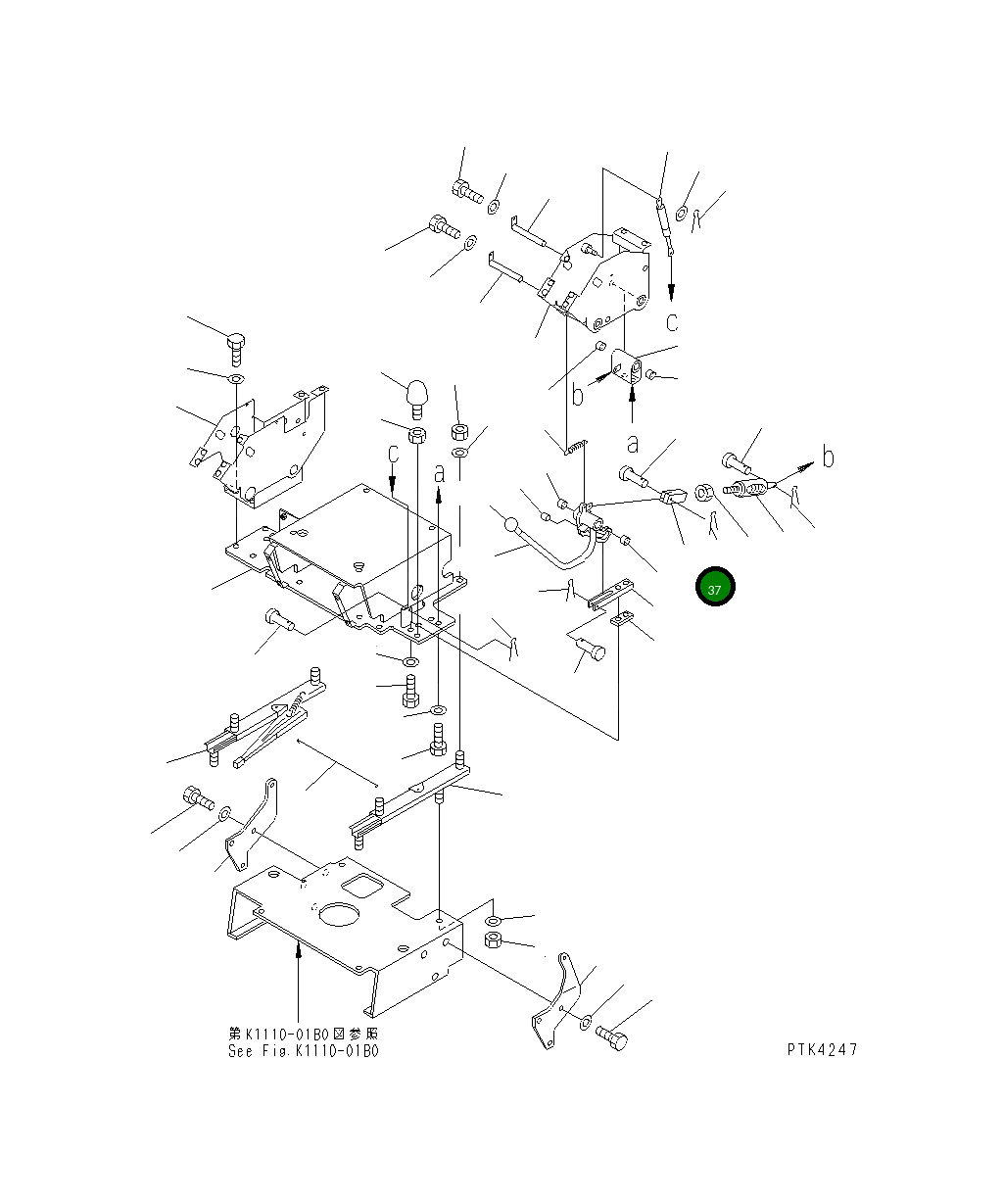 Вилка 04210-20500 Komatsu