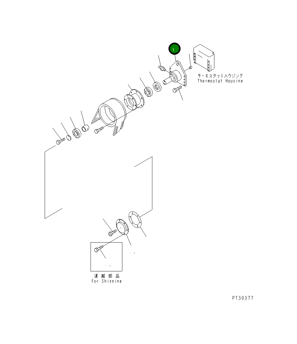 Вал 6215-61-3610 Komatsu