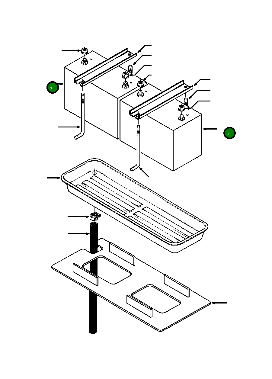 Аккумулятор WET, заряженный 1210 913 H1 Komatsu