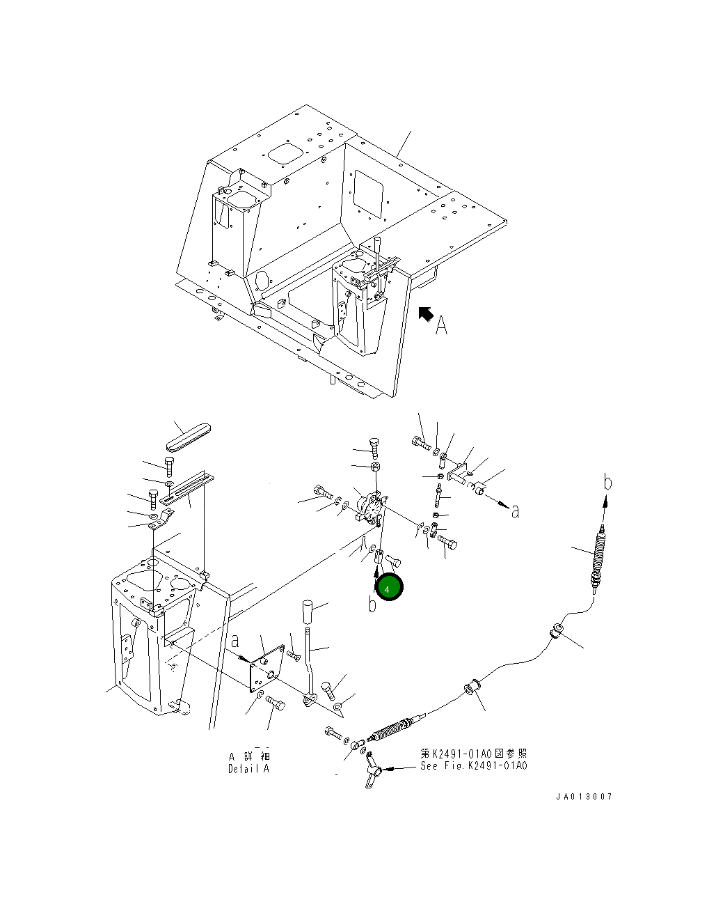 Вилка 11Y-43-13290 Komatsu