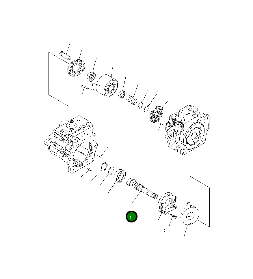 Вал 708-2G-12190 Komatsu