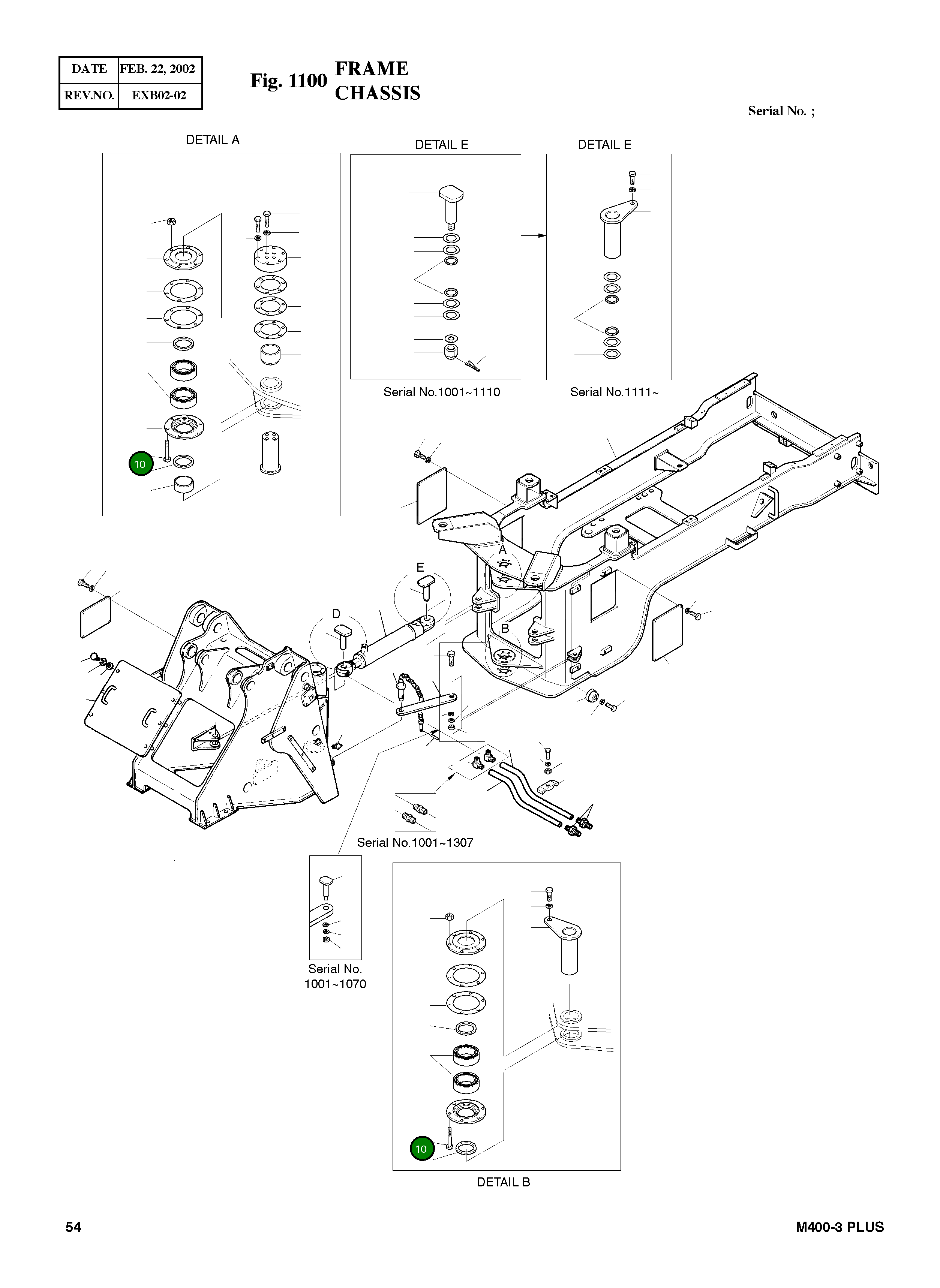 Болт M12X1.75X115 S0562063 Komatsu