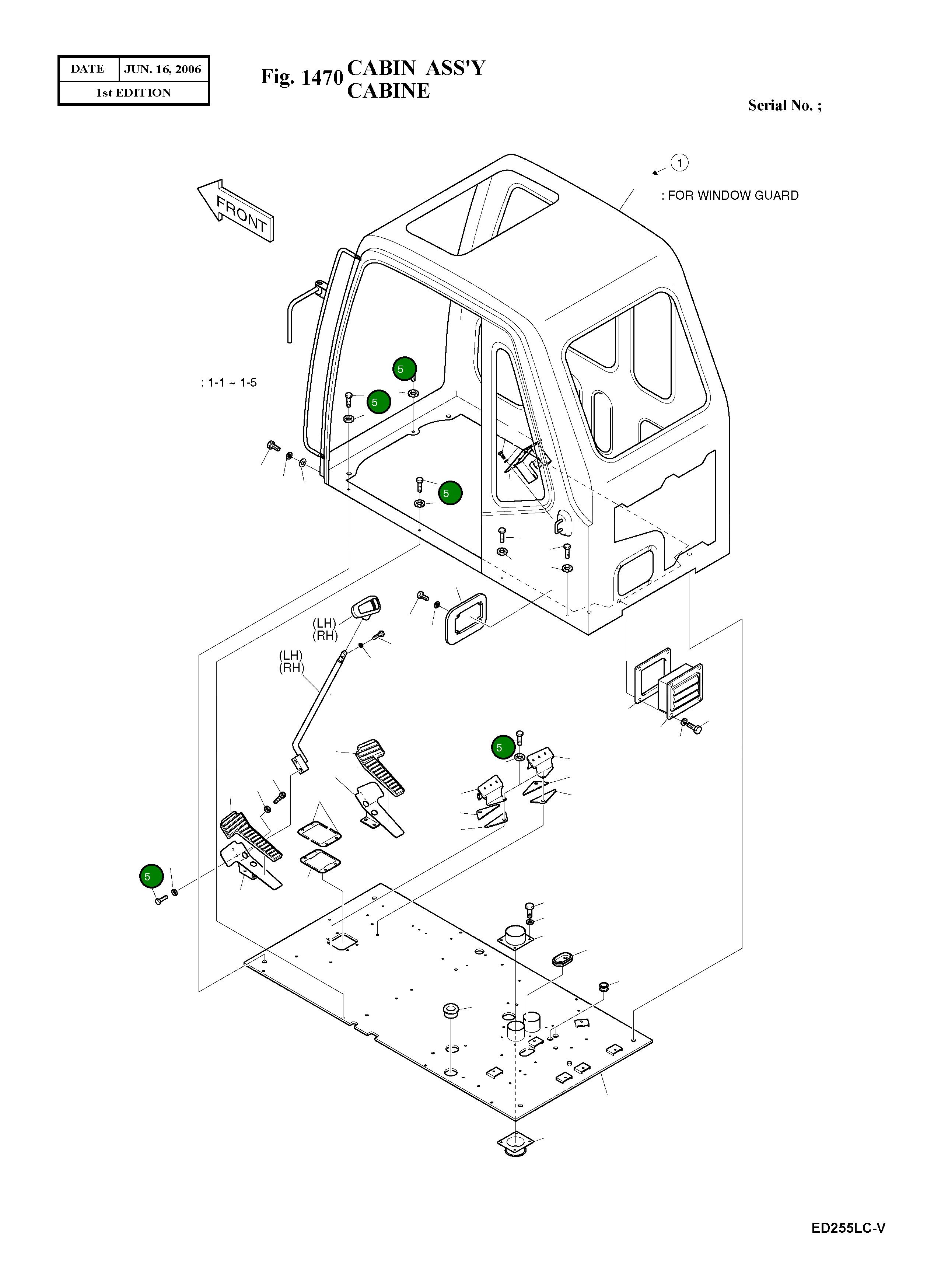 Болт M10X1.5X25 2120-2166D2 Komatsu