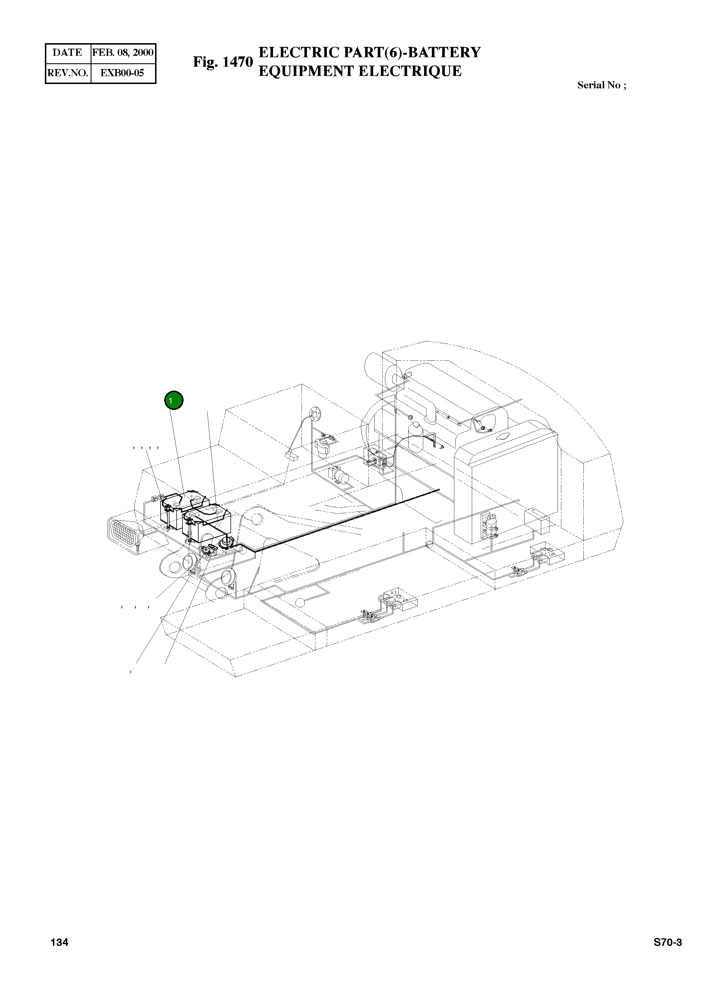 Аккумулятор 80AH 2506-9009 Komatsu