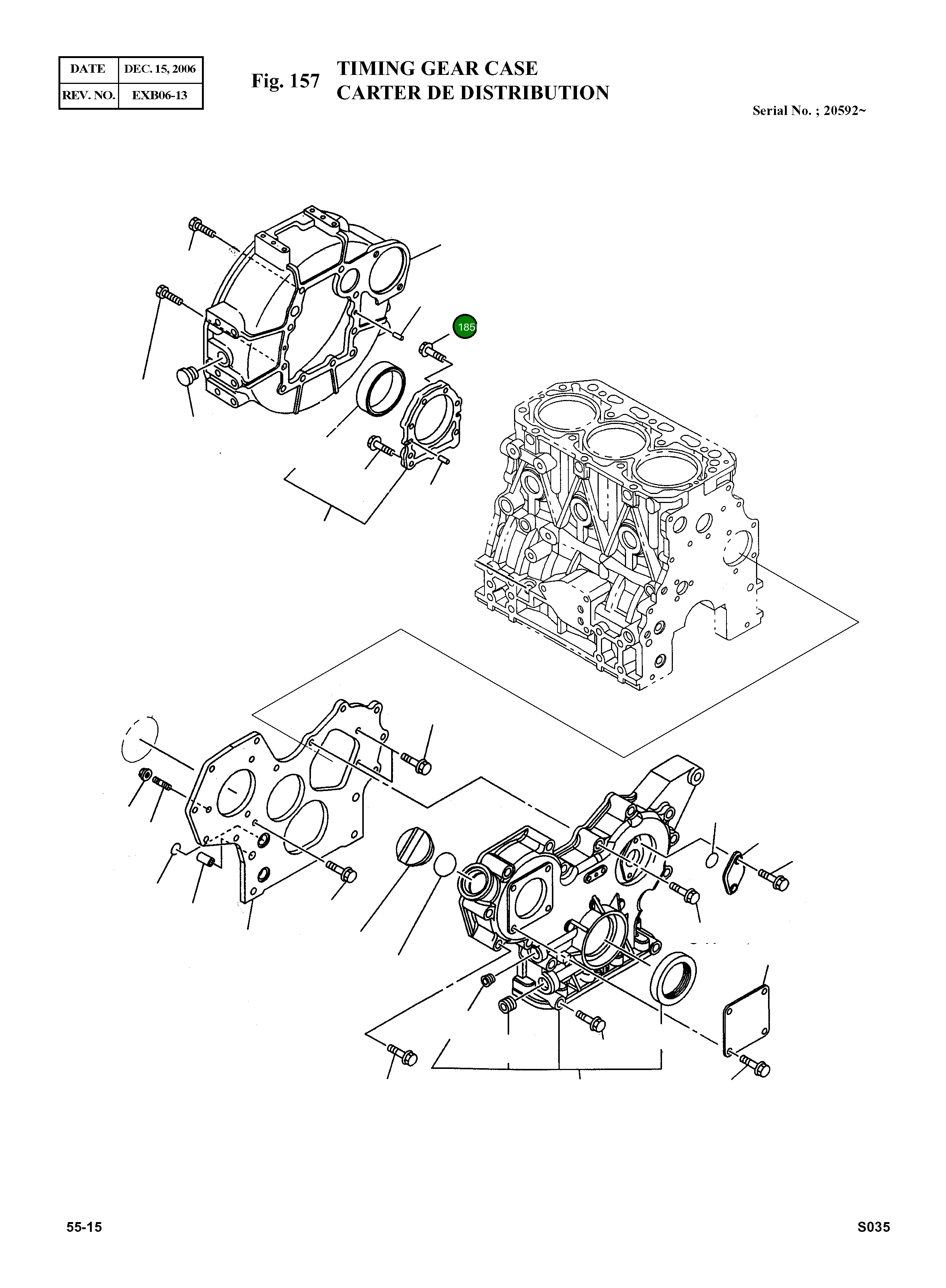 Болт M8X30 586400-2450 Komatsu